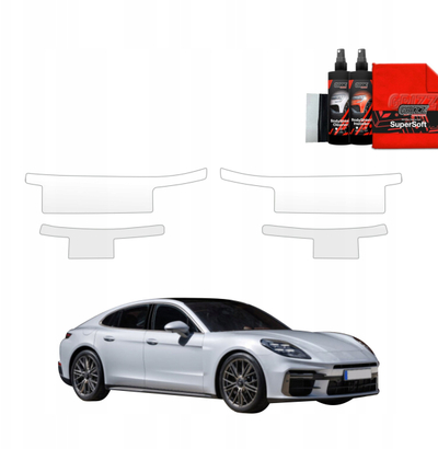 Folie mbrojtëse pragjesh GrizzGlass BodyShield, për Porsche Panamera 2 2016-2024, set 4 në 1, transparente