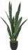 Bimë artificiale Atmosphera Sansevieria Toby, 90cm, vazo e zezë