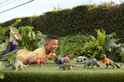 Figurë lodër Mattel Jurassic World Wild Roar, dinosauri, me tinguj, shumëngjyrëshe