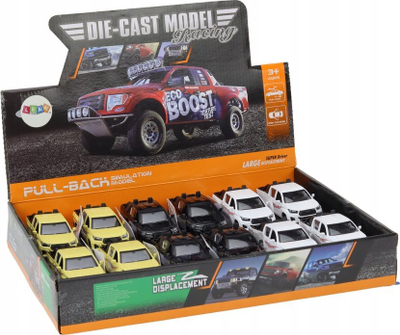 Играчка теренско возило Leantoys Die-Cast, со приколка, мешани бои
