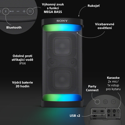 Altoparlant Sony SRS-XP500B, i zi