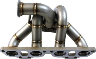 Kolektor shkarkimi TurboWorks EXTREME Nissan SR20DET, çelik inox 304SS, flanxhë T3, i argjendtë