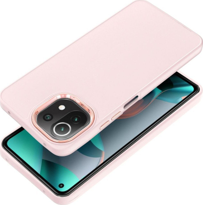 Mbrojtëse telefoni Frame për Xiaomi Mi 11 Lite 5G, TPU, rozë e çelët