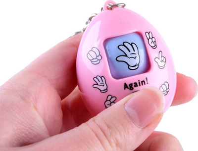Varëse çelsash lodër vezë Egg, lojë guri letra gërshërë, shumëngjyrëshe
