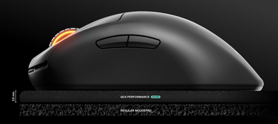 Mousepad gaming SteelSeries QcK Performance L, sipërfaqe Balance, madhësie e madhe, i zi