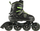 Patina inline Nils Extreme NA19088, madhësia 31-34, rrota PU 82A, e zezë jeshile