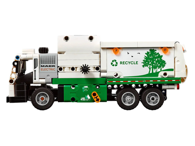Set LEGO Technic MACK LR Electric Garbage Truck 42167, kamion mbeturinash, shumëngjyrësh