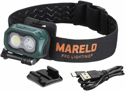 Fener koke Mareld Stellar 750 Re, 750 lumen, i rikarikueshëm, i zi