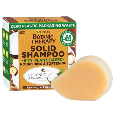 Shampo i ngurtë Garnier Botanic Therapy (Coconut & Macadamia Solid), 60 g
