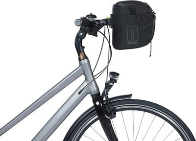 Çantë timoni biçiklete Basil Move Handlebar, 7 8L, rezistente ndaj ujit, e zezë