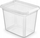 Kuti plastike organizuese Domotti, 20L, me kapak, transparente