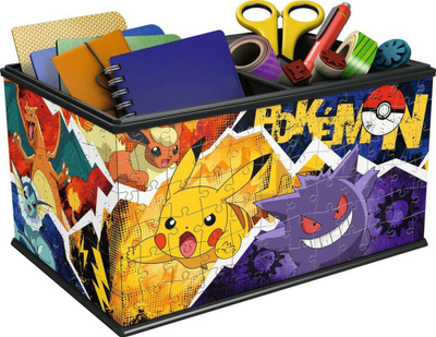Puzzle 3D Ravensburger Pokemon Box, kuti lapsash, plastike, shumëngjyrësh