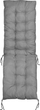 Jastëk kopshti për lezha dielli Light Grey, 165 x 50 cm, poliester, gri e çelët