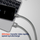 Kabllo USB në Lightning Swissten Textile, 2m, 3A, e bardhë