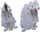 Xhepa takëmesh Boltze Home Gnome, set 4 copë, 12.5 x 27 cm, gri e çelët