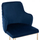 Kolltuk Solana velvet + këmbë ar 54×63×87 cm (HM9275.08), kaltër/ ari