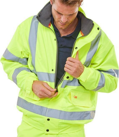 Xhaketë pune Beeswift High Visibility Bomber, XL, reflektuese, e verdhë