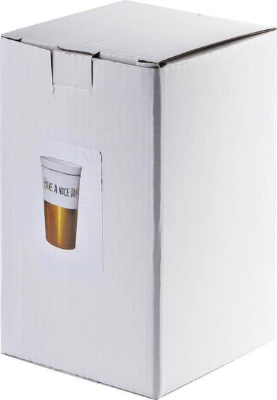 Gotë me kapak Affek Design "HAVE A NICE DAY!", 410 ml, e artë