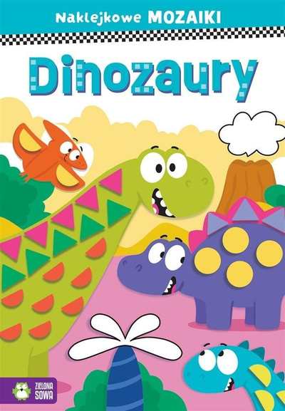 Libër aktiviteti me ngjitëse Sticker Mosaics Dinosaurs, mozaikë me dinosaurë, për kalamaj