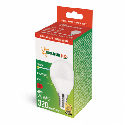 Set llamba LED Drops, 10 copë, 4W E14, P45 3000K, dritë e ngrohtë