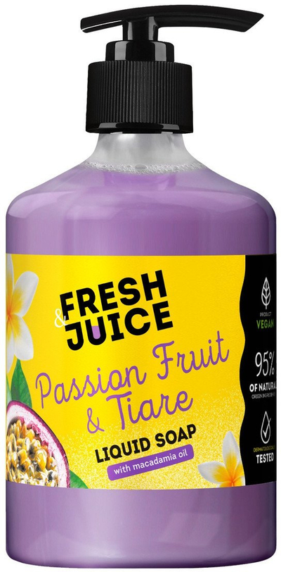 Sapun i lëngshëm Fresh Juice me Frut Pasioni &amp; Tiare, 460 ml