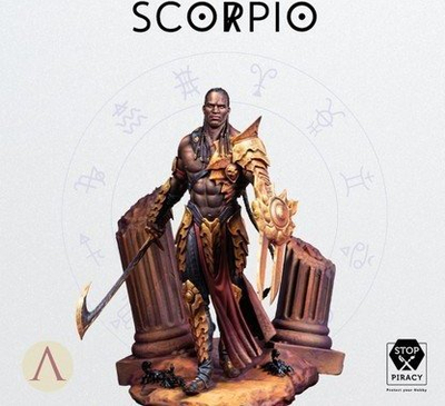 Figurë koleksionare Scale75 Scorpio, 75mm, për lyerje me dorë, shumëngjyrësh