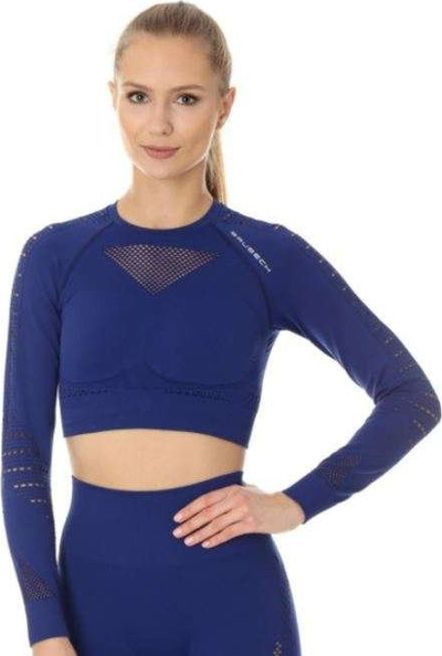 Bluzë sportive për femra Brubeck LC10020, XL, e kaltër e errët