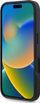 Mbrojtëse telefoni Guess 4G Metal Logo për iPhone 16 Plus, PU, gri