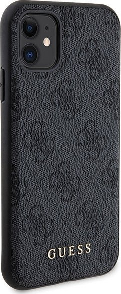 Заштитен сет Guess 4G Metal Logo за iPhone 11 6.1", надворешна батерија 5000mAh, црн