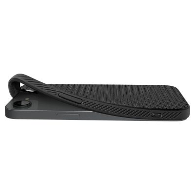 Заштитна маска за телефон Spigen Liquid Air MagFit за iPhone 16e, TPU, компатибилна со MagSafe, црна мат