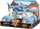 Kamion lodër Monster Jam Megalodon, die-cast, shkallë 1:24, blu
