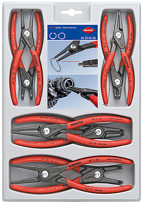 Set darash sigurie Knipex 002004SB, 8 copë, me kuti plastike
