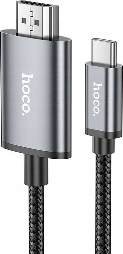 Kabllo video Hoco UA27, USB C në HDMI, 2m, gri