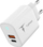 Karikues muri T-phox Glory 45W, USB dhe USB C, i bardhë