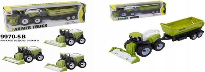 Lodër traktor bujqësor Maksik 9970-5B, plastikë, për fëmijë, jeshil