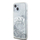 Mbulesë telefoni DKNY Liquid Glitter Arch Logo, për iPhone 15, plastike, transparente me shkëlqim