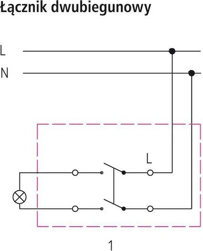 Çelës elektrik dy-polësh Ospel Sonata, i fshehtë, i bardhë