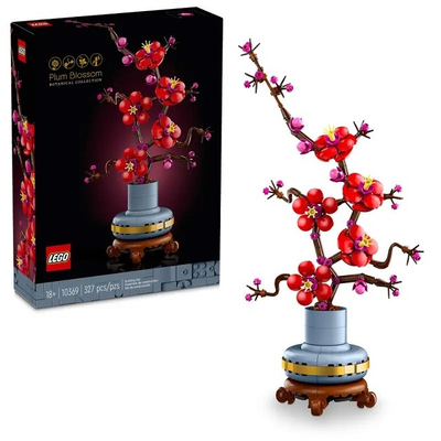 Set LEGO Icons Plum Blossoms 10369, dekor lulesh, për të rritur