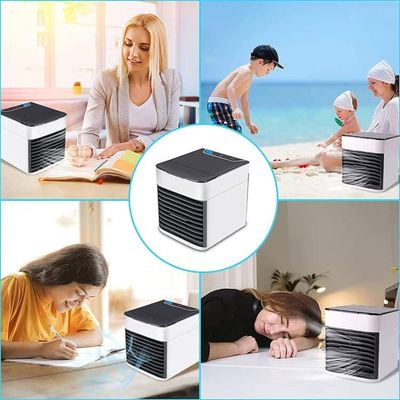 Freskues ajri DA182 Mini Air Cooler, portativ me USB, me dritë LED, i bardhë
