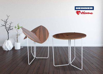 Tavolinë palosëse ngrënie Heinner NUC, 80x80x72 cm, MDF, e bardhë