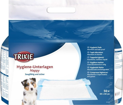 Peceta higjenike për këlysh Trixie Mat, 60 x 60 cm, 50 copë, me shumë ngjyra