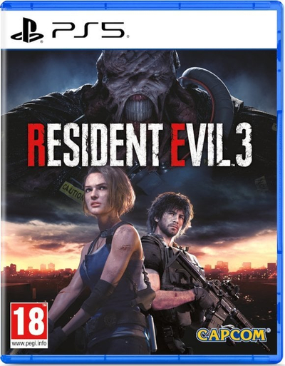 Loja PS5 Capcom Resident Evil 3, survival horror, PEGI 18, blu