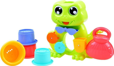 Lodër banje Jokomisiada Bath Frog ZA2779, me gota uji, me kupë thithëse, shumëngjyrëshe