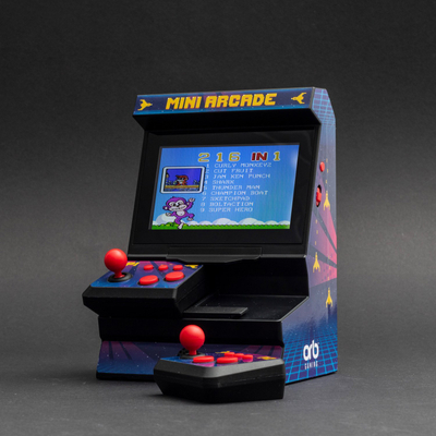 Конзола за игри Orb Gaming Mini Arcade, 4.3\", 300 игри, повеќебојна