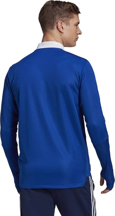Bluzë stërvitje Adidas Tiro 21 Training Top M GH7302, me mëngë të gjata, me zinxhir deri në gjoks, blu