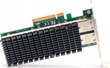 Adaptor rrjeti DIGITUS DN-10163, PCIe, 2x 10 Gigabit Ethernet, jeshil