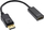 Adapter DisplayPort në HDMI InLine, me audio, DisplayPort mashkull në HDMI femër, i zi