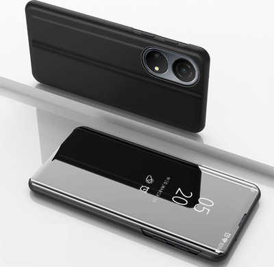 Mbulesë flip Hurtel Clear View për Honor X7 / Honor Play 30 Plus, e zezë