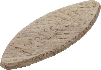 Konektorë druri Wolfcraft 2922000, biscotë ahu, set 50 copë, natyrale
