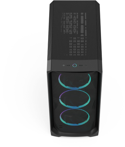 Kuti PC Fractal Design Meshify 3 RGB, mid tower, ATX mATX, xham i temperuar, e zezë